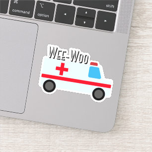 Wee-Woo Ambulance Sticker