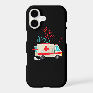 WEE WOO AMR EMT AMR Paramedic Tee Funny