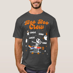 Wee Woo Wee Woo Boo Boo Crew Funny Halloween T-Shirt