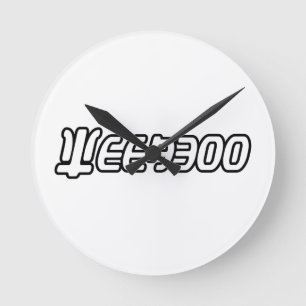 WEEABOO ROUND CLOCK