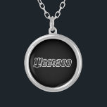 WEEABOO SILVER PLATED NECKLACE<br><div class="desc">Weeaboo pride.
Globe Trotters specialises in idiosyncratic imagery from around the globe. Here you will find unique Greeting Cards, Postcards, Posters, Mousepads and more.</div>