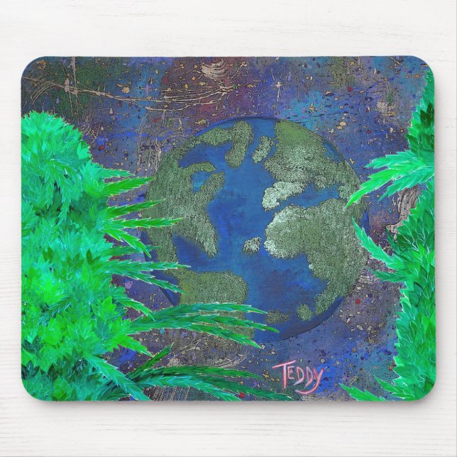 "Weed Art The World" @TeddyArt 2012 Mousepad (Front)