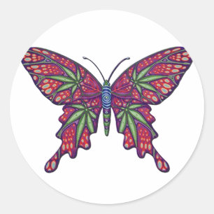 Weed Classic Round Sticker