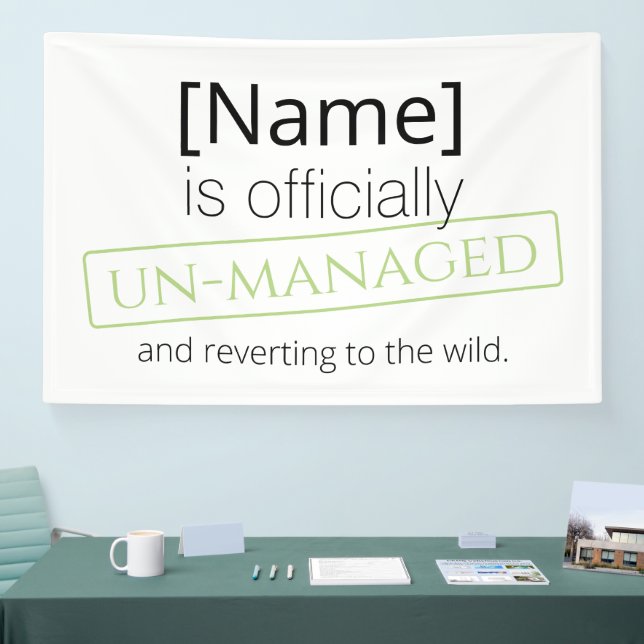 Weed Happens cute cynical dandelion Funny Vintage Banner (Tradeshow)