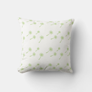 Weed Happens cute cynical dandelion Funny Vintage Throw Pillow