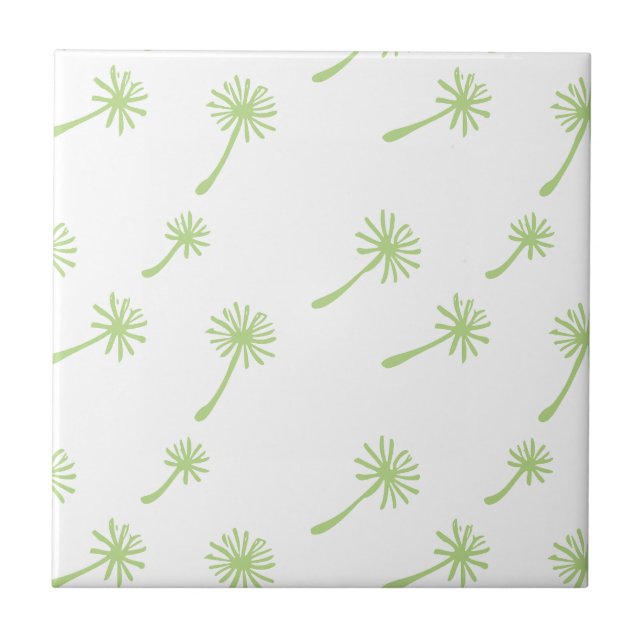 Weed Happens cute cynical dandelion Funny Vintage Tile (Front)