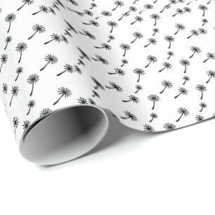 Weed Happens cute cynical dandelion Funny Vintage Wrapping Paper