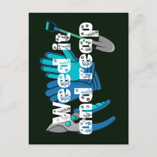 Weed It And Reap funny gardening gardener pun Postcard