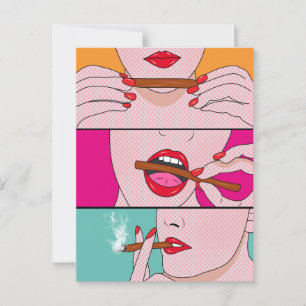 weed lady postcard