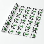 Weed Leaf Christmas florida xmas hanukkah party Wrapping Paper<br><div class="desc">Weed Leaf Christmas florida xmas hanukkah party</div>