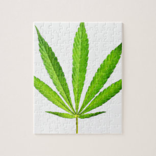 WEED LEAF JIGSAW PUZZLE