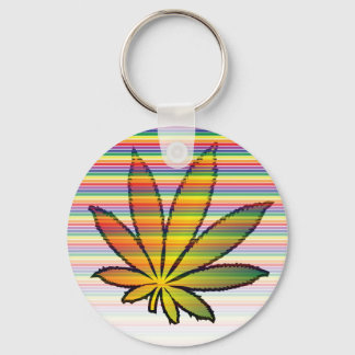 weed rainbow keychains