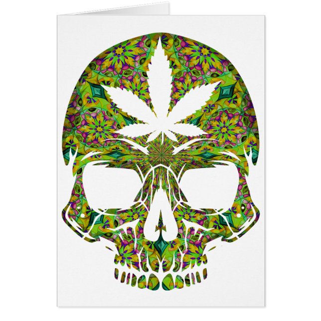 Weed Skull Skeleton Head (Front)