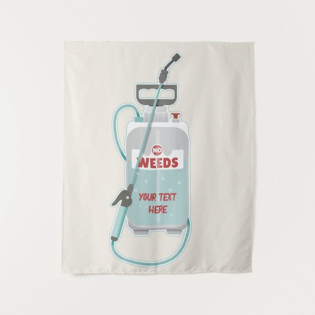 Weed spray garden maintenance tapestry (Front)