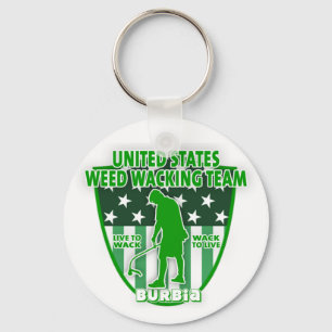 Weed Wacking Team Keychain