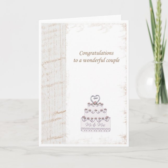 weeding congratulations card (Front)