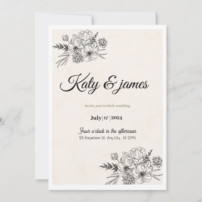 Weeding invitation  (Devant)