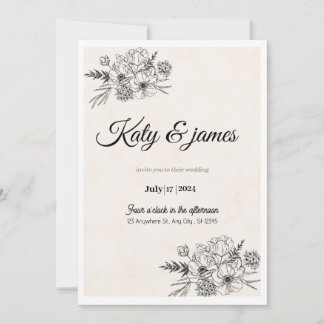 Weeding invitation 