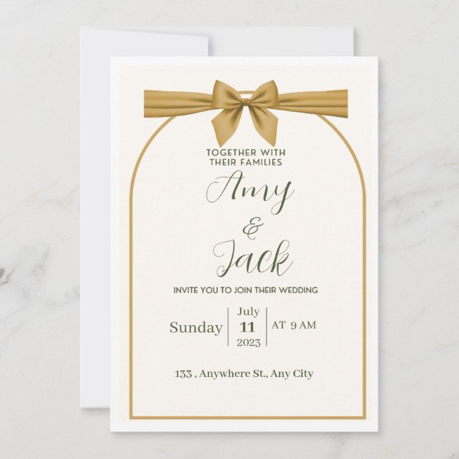 Weeding invitation (Front)