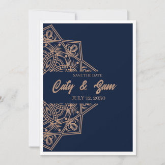 Weeding invitation mandala