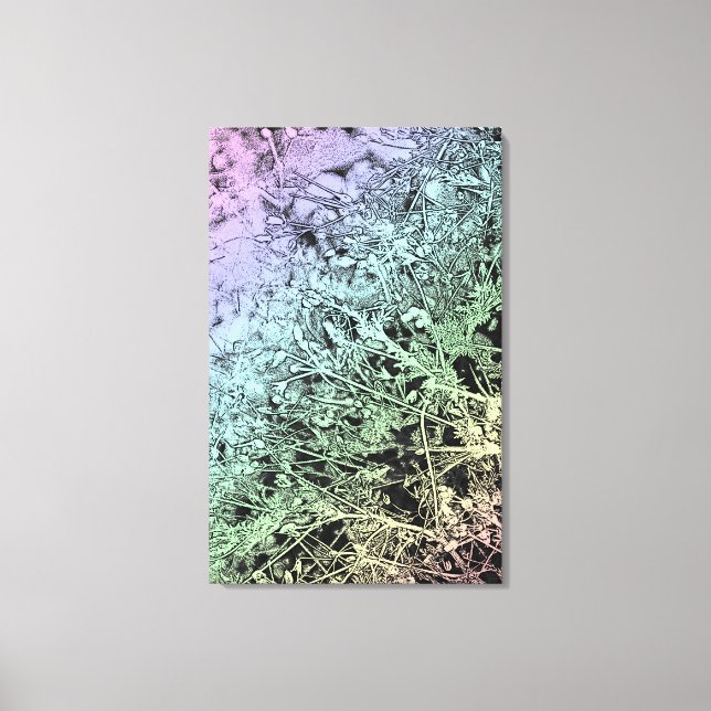 Weeds in a Drainage Ditch Canvas Print (Front)