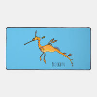 Weedy seadragon cartoon illustration 