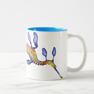 Weedy Seadragon Two-Tone Coffee Mug