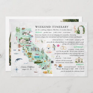 Week-end mariage à Napa   Carte d'itinéraire