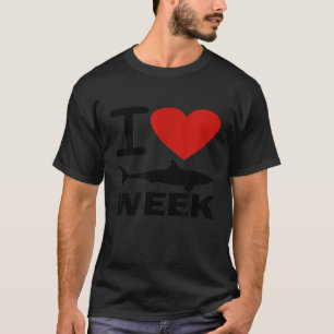 Week of Shark Heart Funny Sharks Shirt Great Disco