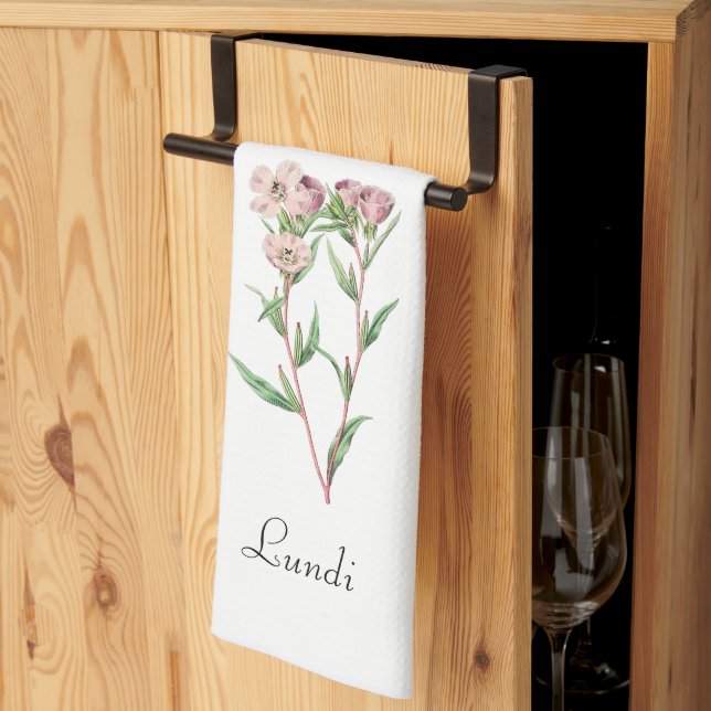 *Weekdays FR2.1LUN (Lundi) - Kitchen Towel (Thirds Fold)