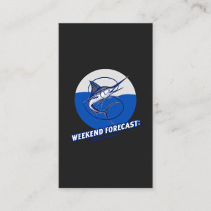 Weekend Forecast 100% Chance Business Card
