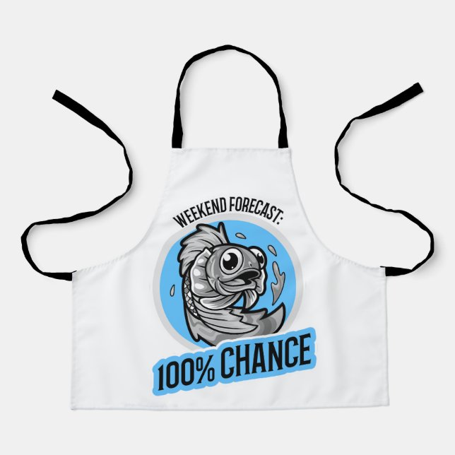 Weekend Forecast 100% Chance T-Shirt Apron (Front)