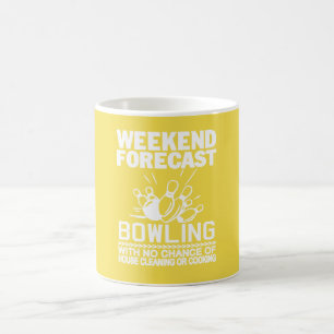 WEEKEND FORECAST BOWLING COFFEE MUG