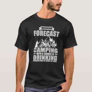 Weekend Forecast Camping Camping Graphic T-Shirt