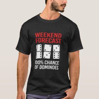 Weekend Forecast Funny Domino For Men Long Sleeve  T-Shirt