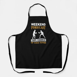 Weekend Forecast Table Tennis Passion Apron