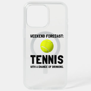 Weekend Forecast Tennis Funny Sports  iPhone 15 Pro Max Case
