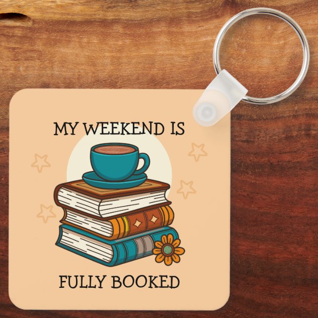 Weekend Fully Booked Book Lovers Keychain (Back)
