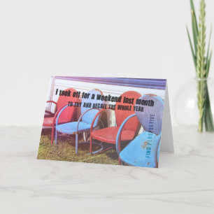 WEEKEND GETAWAY Greeting Card