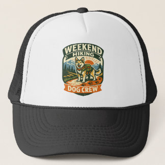 Weekend Hiking Dog Crew Outdoor Cap
