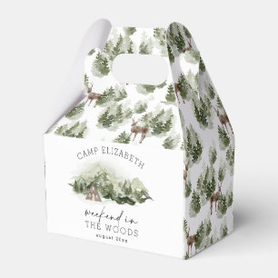 Weekend in the Woods Camping Bachelorette Favor Box
