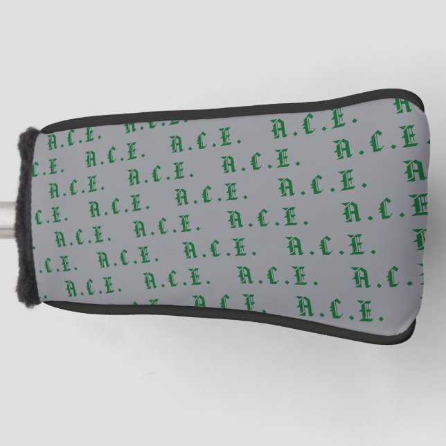 Weekend Money Game Golf Dad Old English Pattern Head Cover (Front)