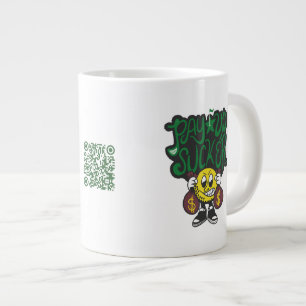 Weekend Money Game Pay Up Sucker Payment QR Code Large Coffee Mug