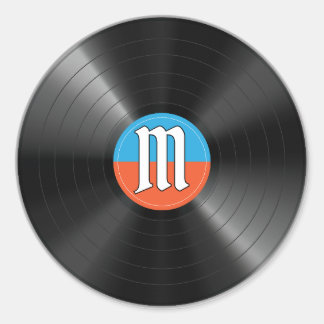 Weekend Money Game Retro Vinyl Record Music Mono Classic Round Sticker