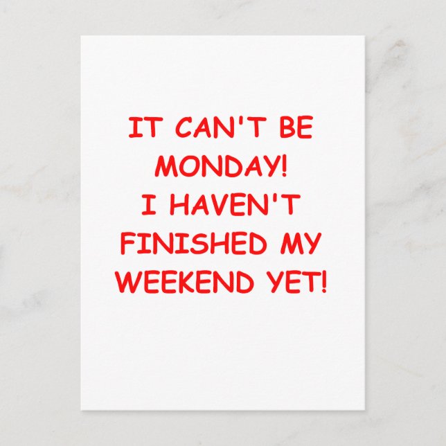 WEEKEND.png Postcard (Front)