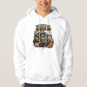 Weekend Raccoon Recovering From Adulting Funny Coz Hoodie