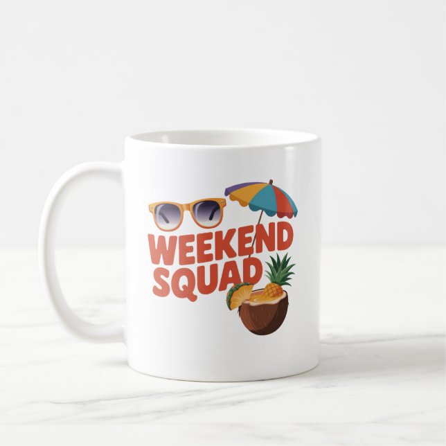Weekend Squad Coffee Mug (Left)