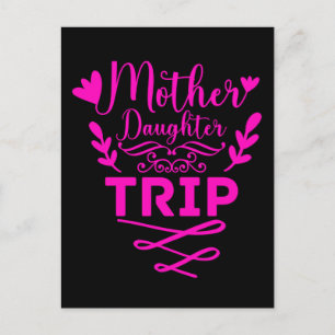 Weekend Trip Mother Daughter Holiday Postcard