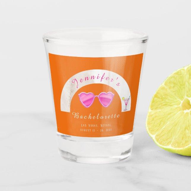 Weekend Trip Personalized Bachelorette Party Shot  Shot Glass (Front)