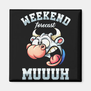 Weekend Week Forecast Friday Vacation Workweek Gif Magnet